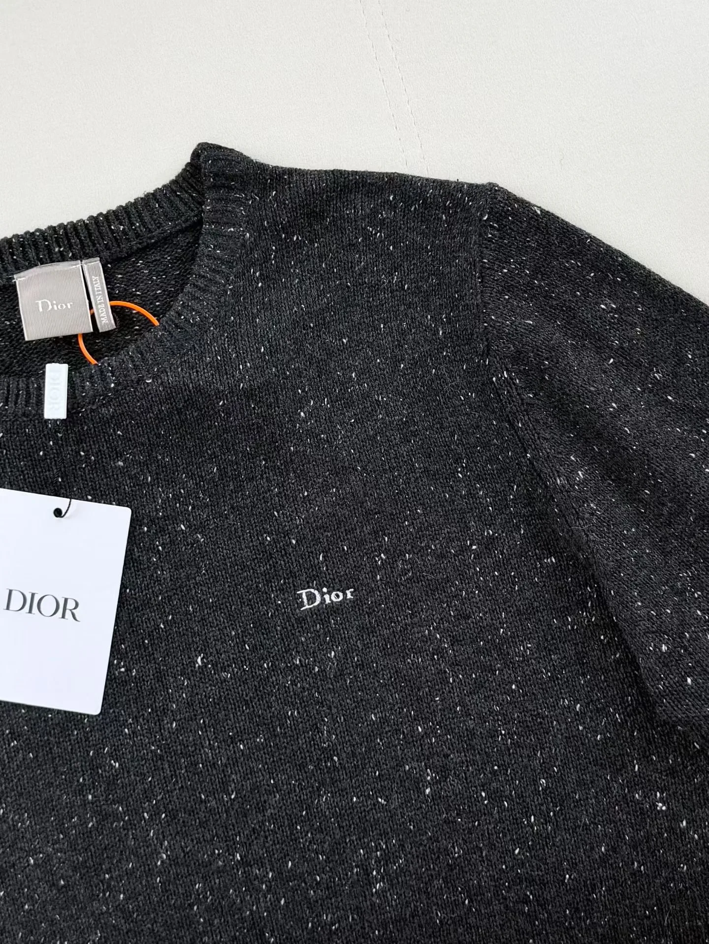 Dior Sweater with Dior Embroidery, Relaxed Fit (Grey) — 图 3