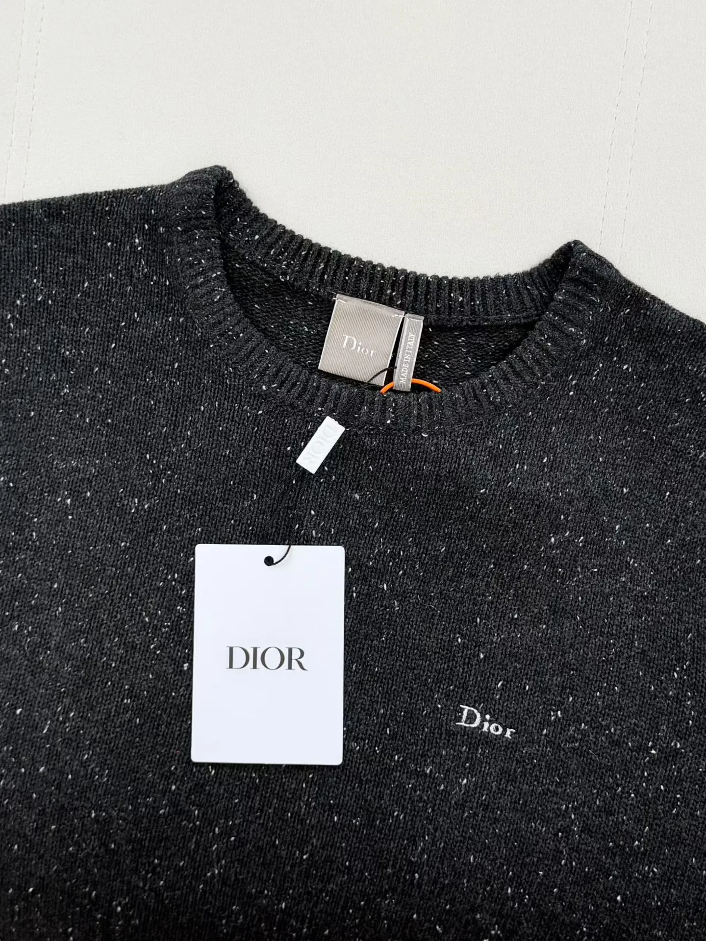 Dior Sweater with Dior Embroidery, Relaxed Fit (Grey) — 图 5