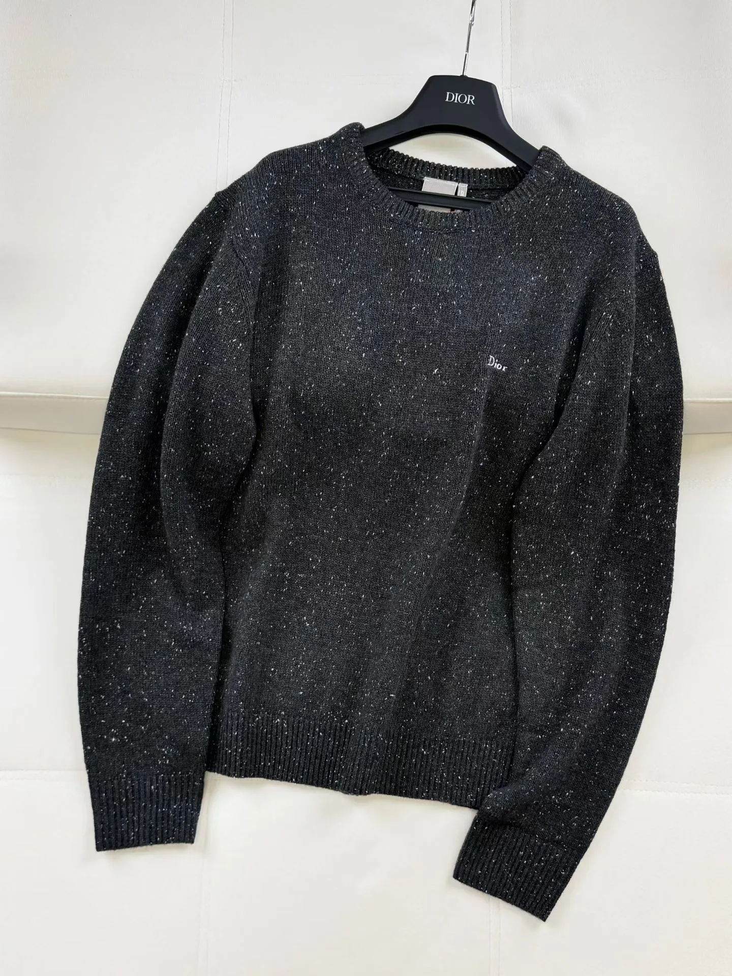 Dior Sweater with Dior Embroidery, Relaxed Fit (Grey) — 图 7