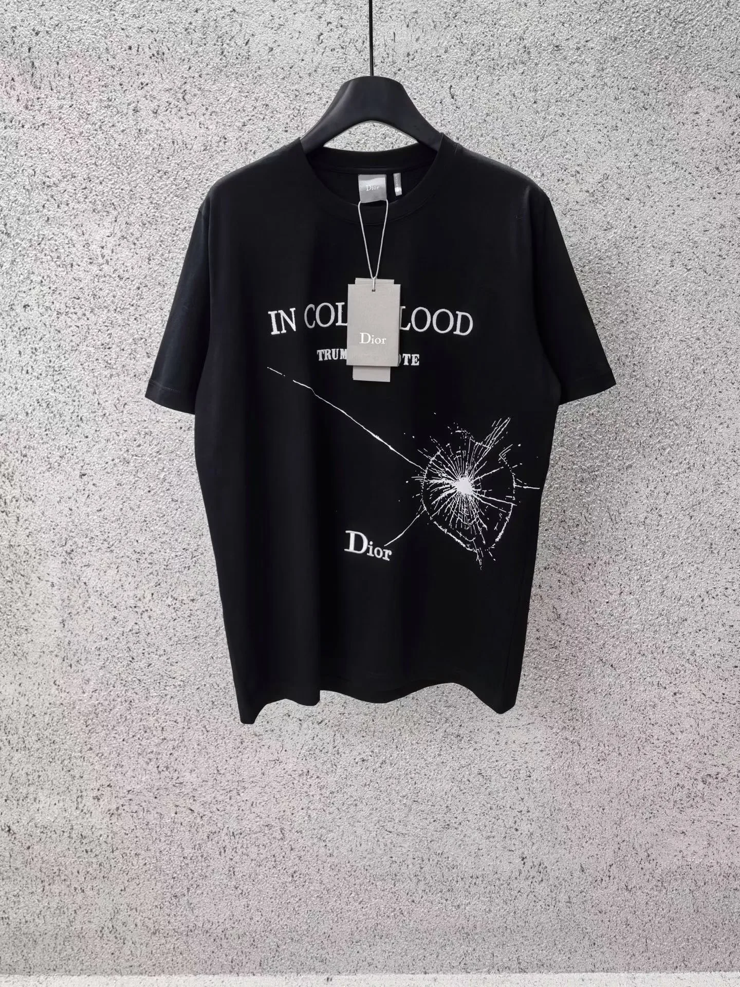 T-Shirt with Book Cover Embroidery and Print (In Cold Blood), Relaxed Fit