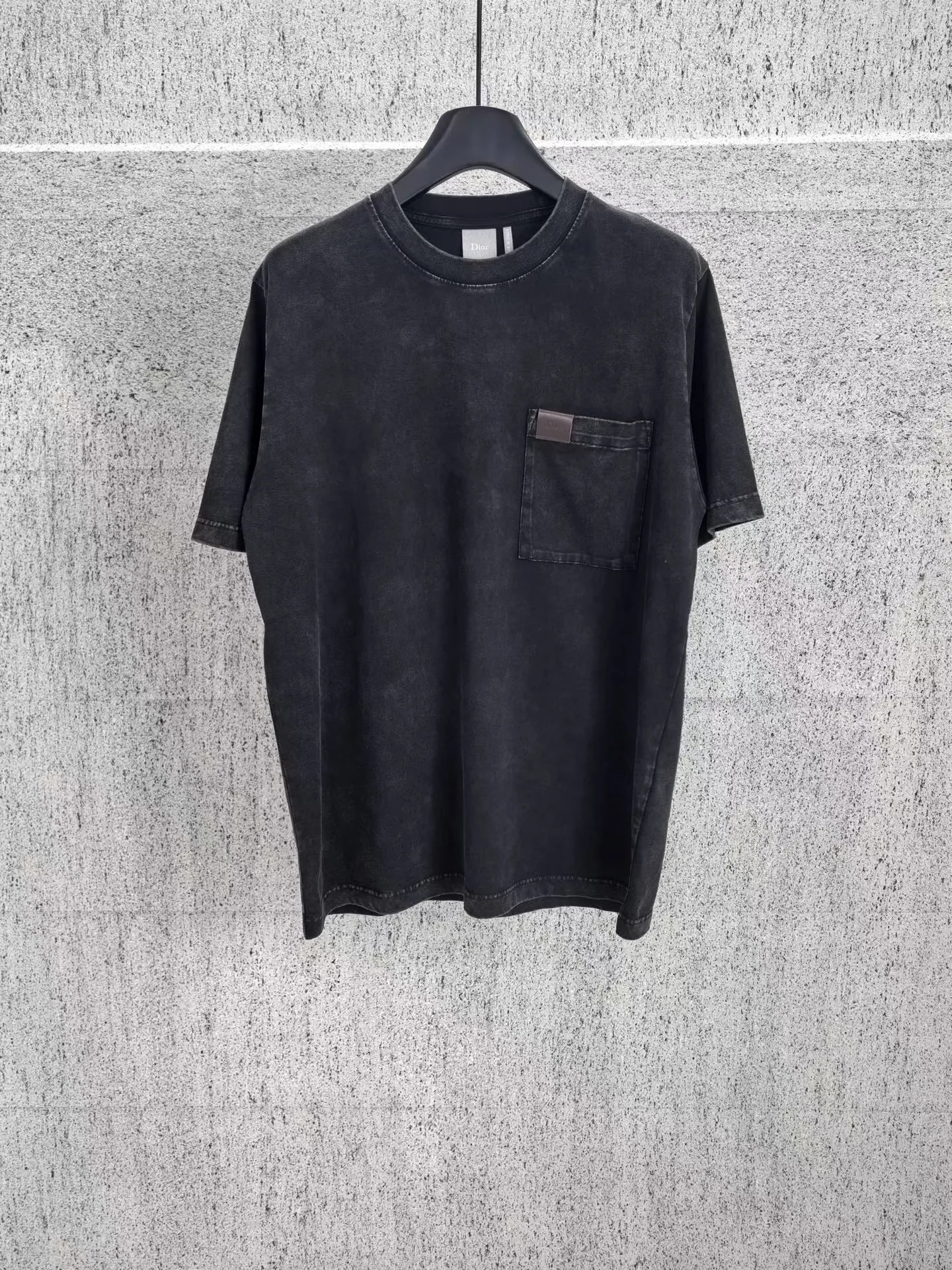 T-Shirt with Pocket, Relaxed Fit (Black)