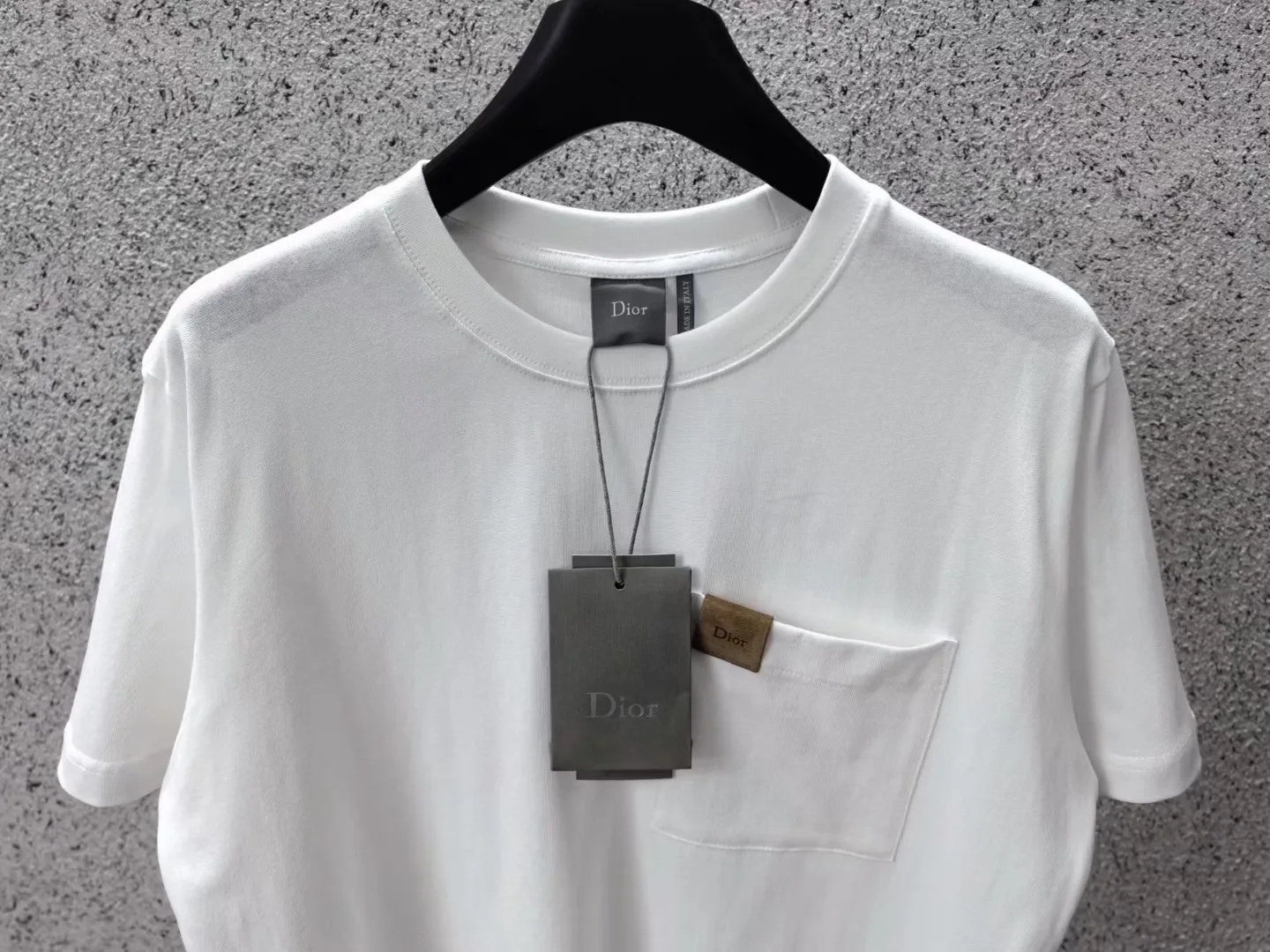 T-Shirt with Pocket, Relaxed Fit (White) — 보기 2