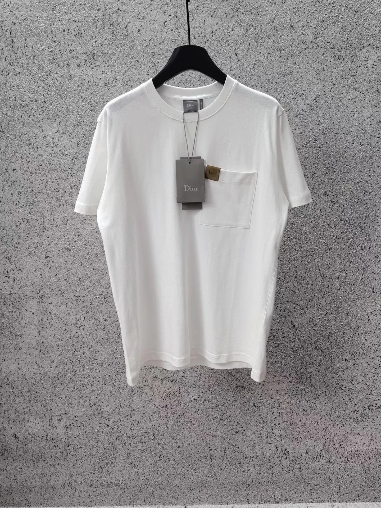 T-Shirt with Pocket, Relaxed Fit (White)