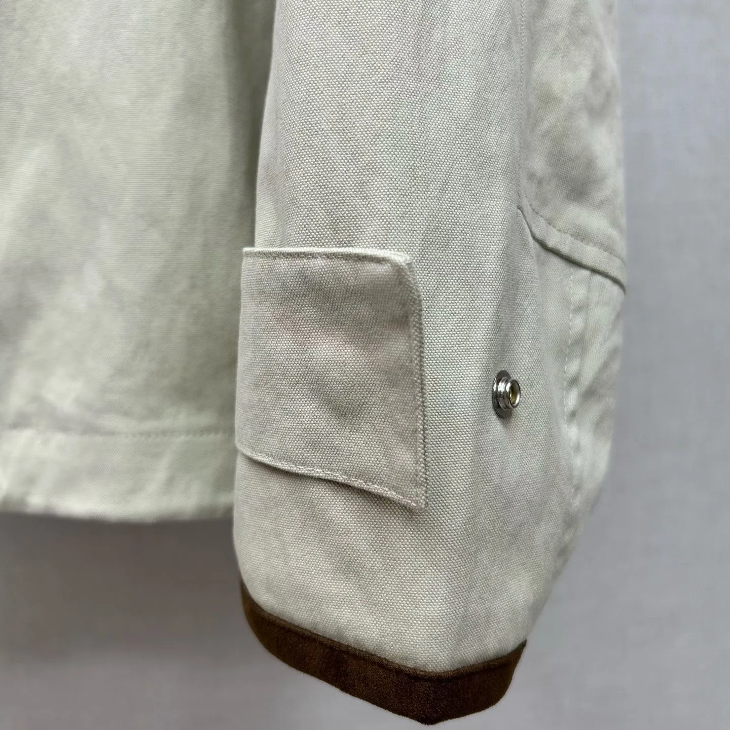 Dior Zip-Up Cotton Jacket  (Beige) — ビュー 4