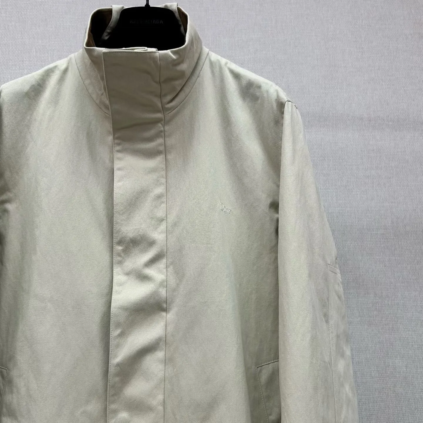 Dior Zip-Up Cotton Jacket  (Beige) — ビュー 5