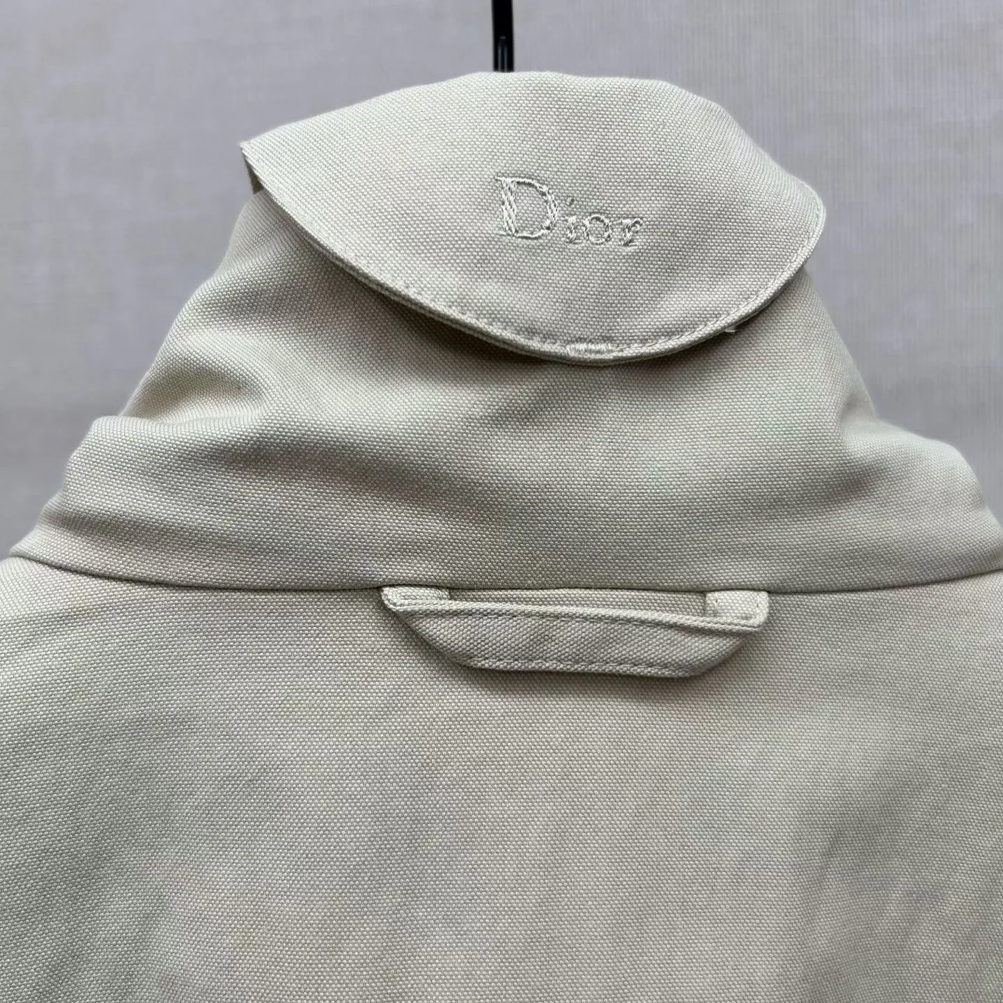 Dior Zip-Up Cotton Jacket  (Beige) — ビュー 6