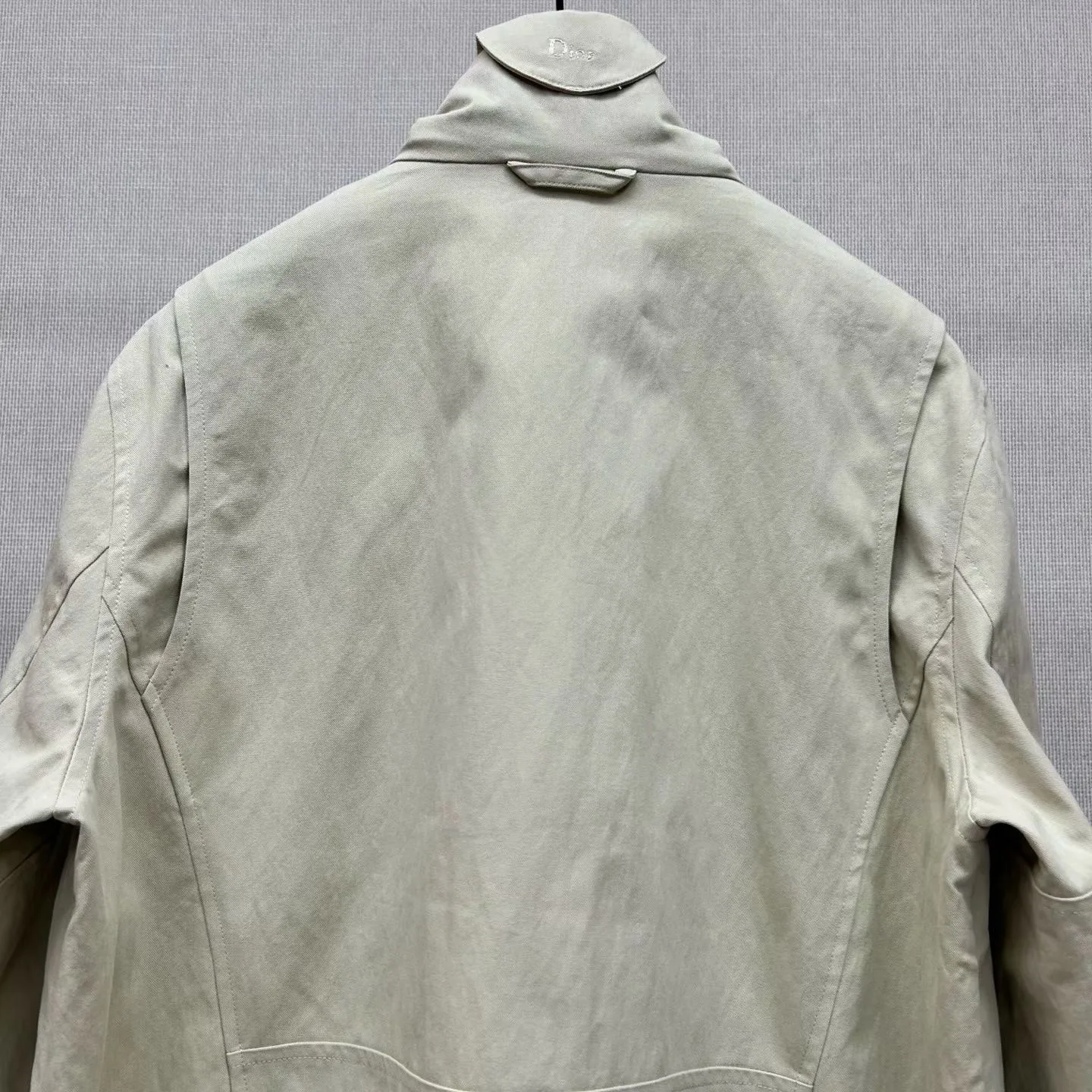 Dior Zip-Up Cotton Jacket  (Beige) — ビュー 8