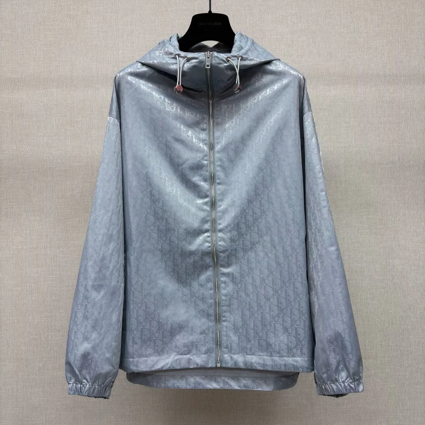 Dior Zipped Jacket Oblique Technical Taffeta (Grey)