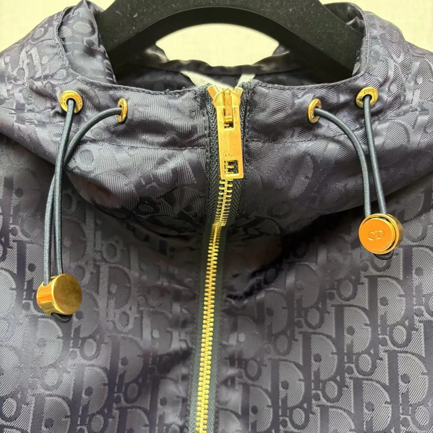 Dior Zipped Jacket Oblique Technical Taffeta (Navy) — ビュー 3