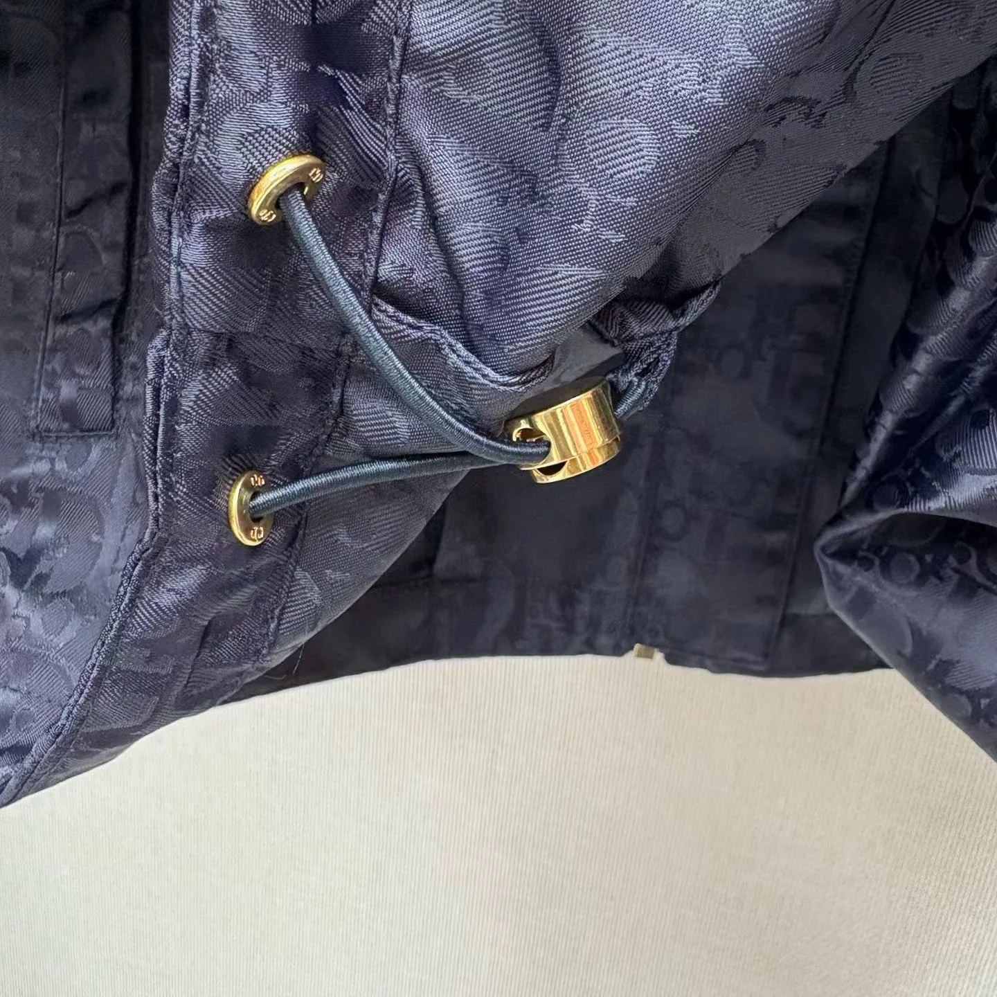Dior Zipped Jacket Oblique Technical Taffeta (Navy) — ビュー 5