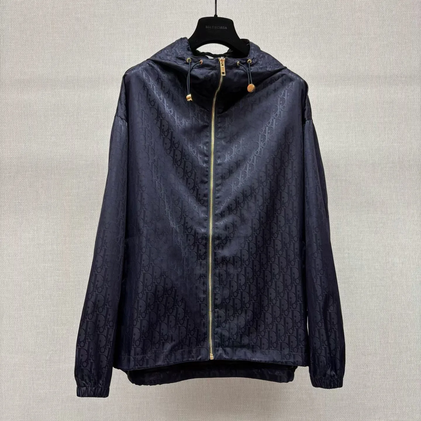 Dior Zipped Jacket Oblique Technical Taffeta (Navy)