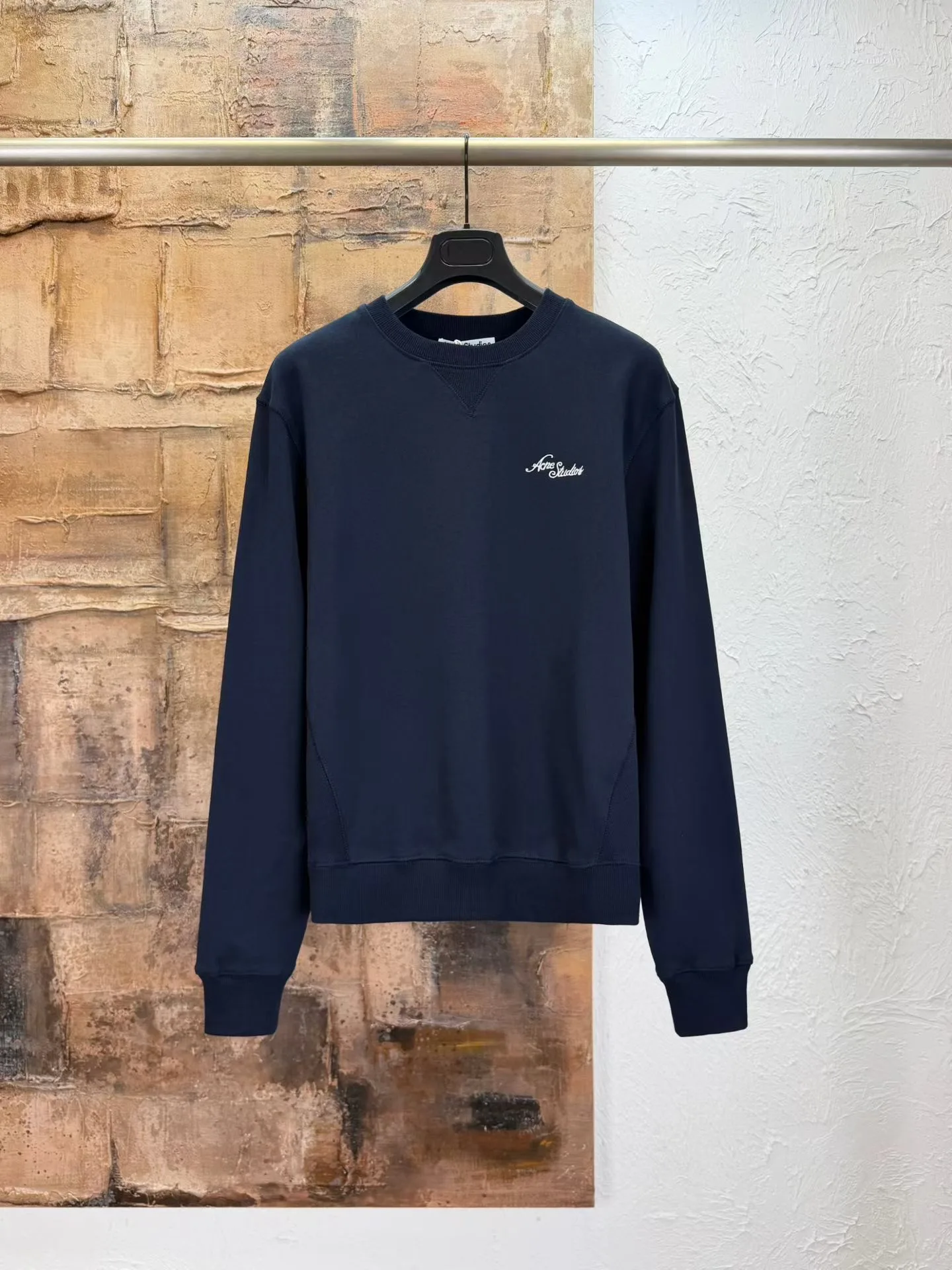 Fleece sweatshirt with logo (Navy)