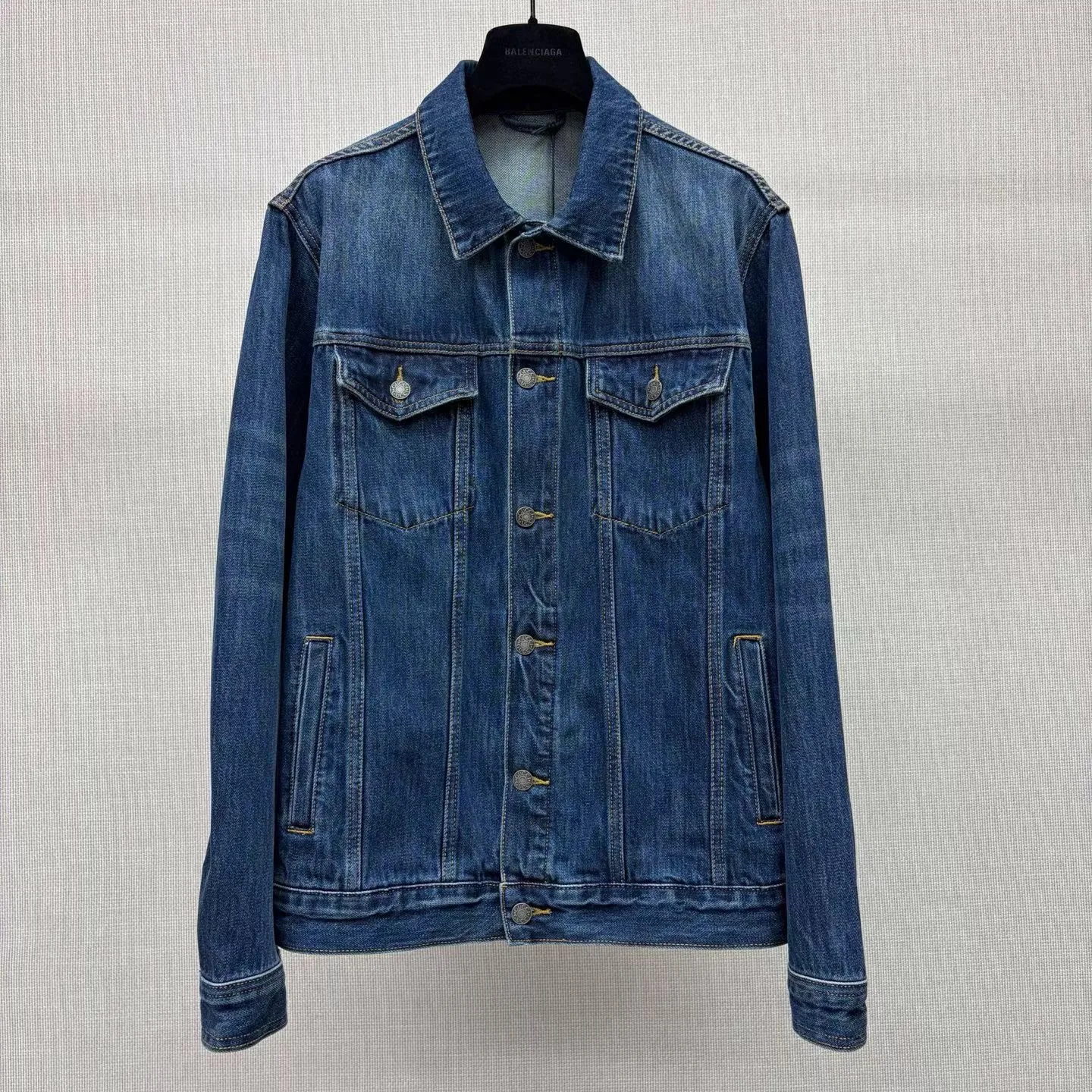 Gucci Cotton Denim Jacket with Horsebit (Blue)