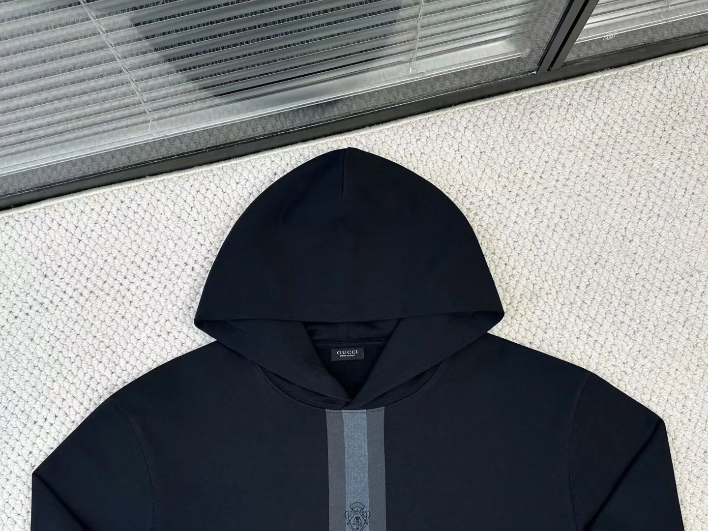 Gucci Cotton hooded sweatshirt with muted Web — 图 4