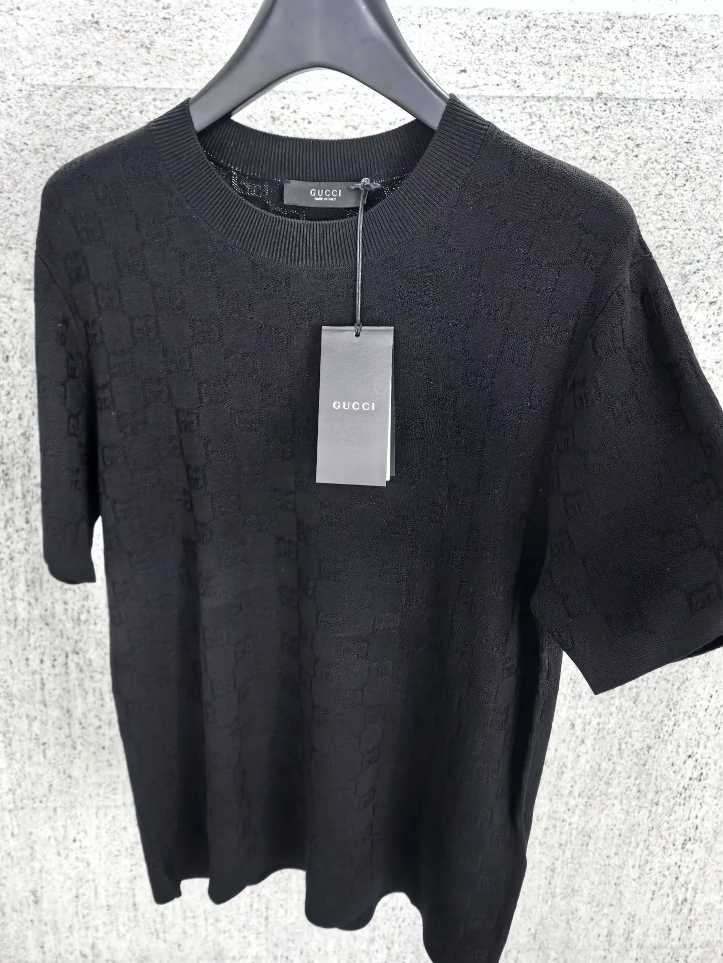 GG Cotton Devoré T-shirt (Black) — 보기 3