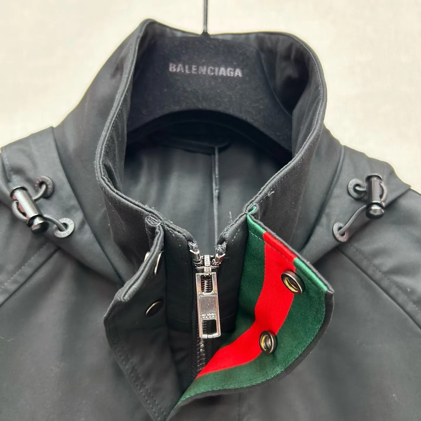 Gucci Hooded Jacket (Black) — ビュー 4