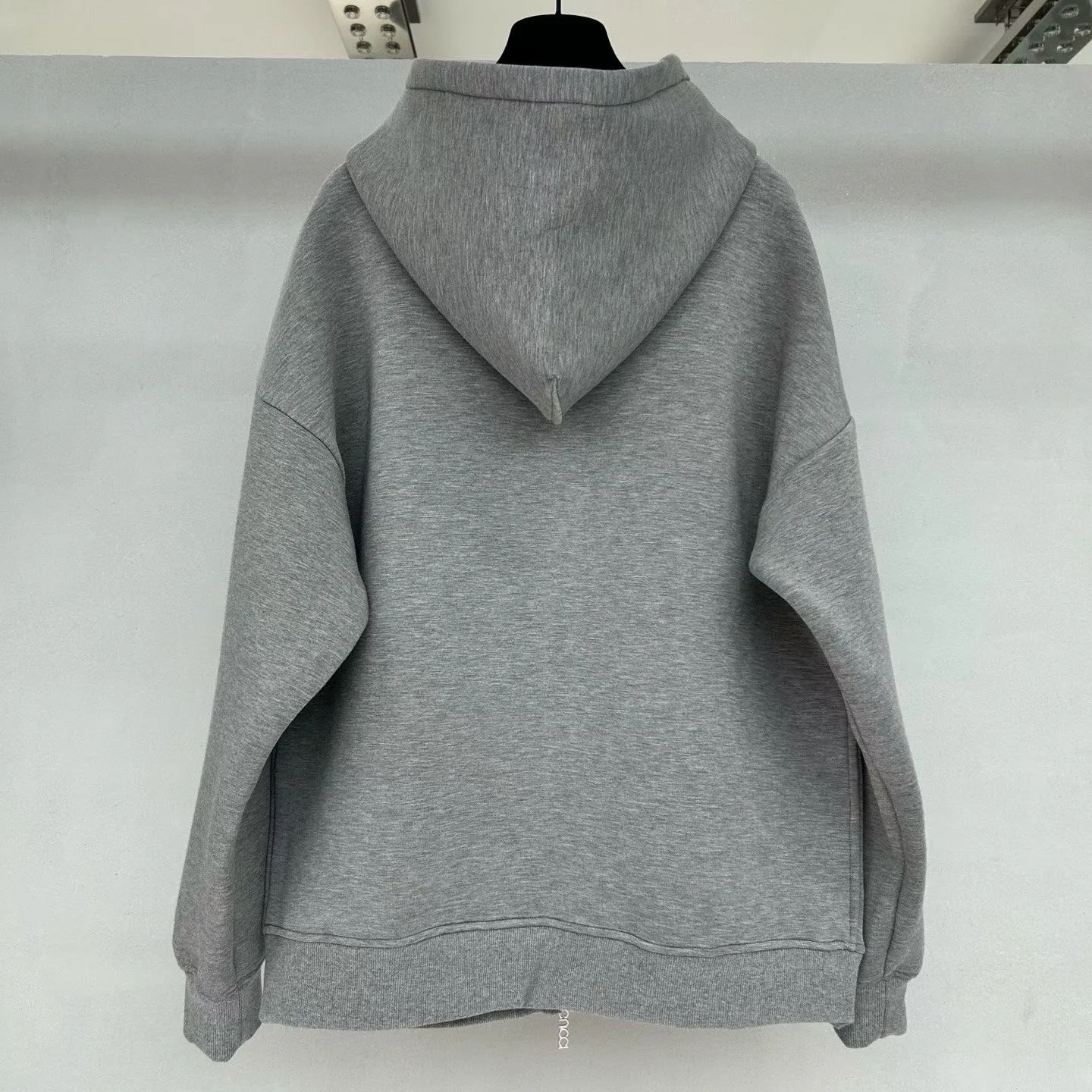 Gucci Logo Jersey Hoodie (grey) — ビュー 3