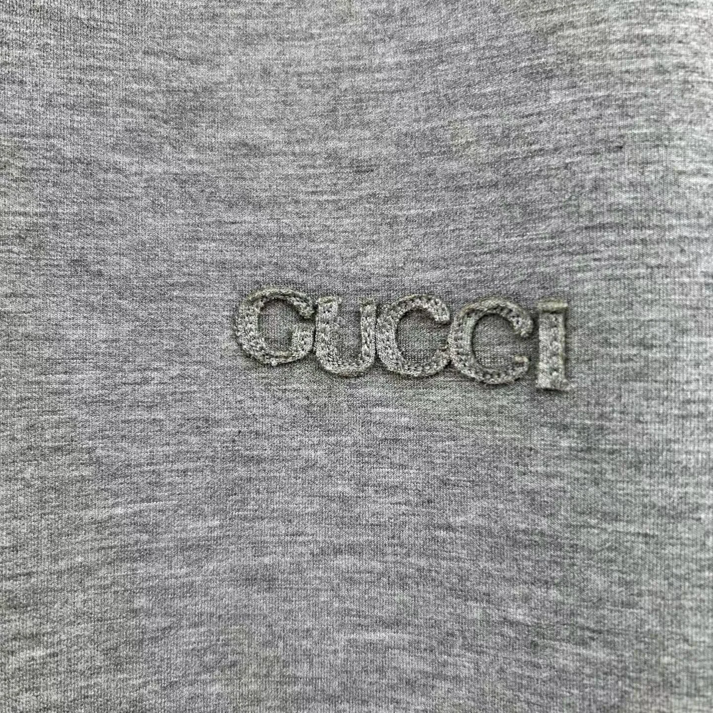 Gucci Logo Jersey Hoodie (grey) — ビュー 6