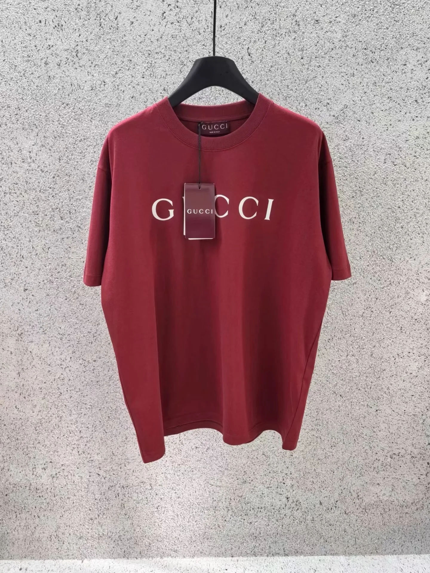 Gucci Primavera Cotton T-shirt with print (Burgandy) — ビュー 5