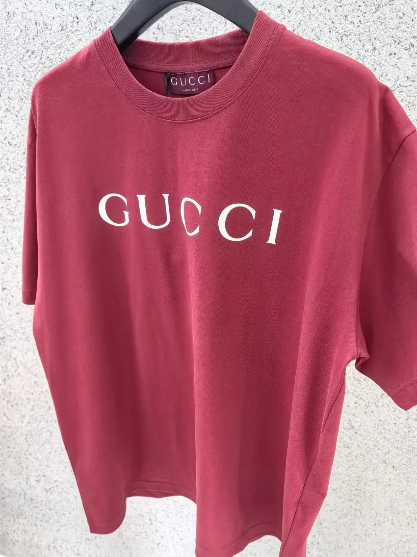 Gucci Primavera Cotton T-shirt with print (Burgandy)