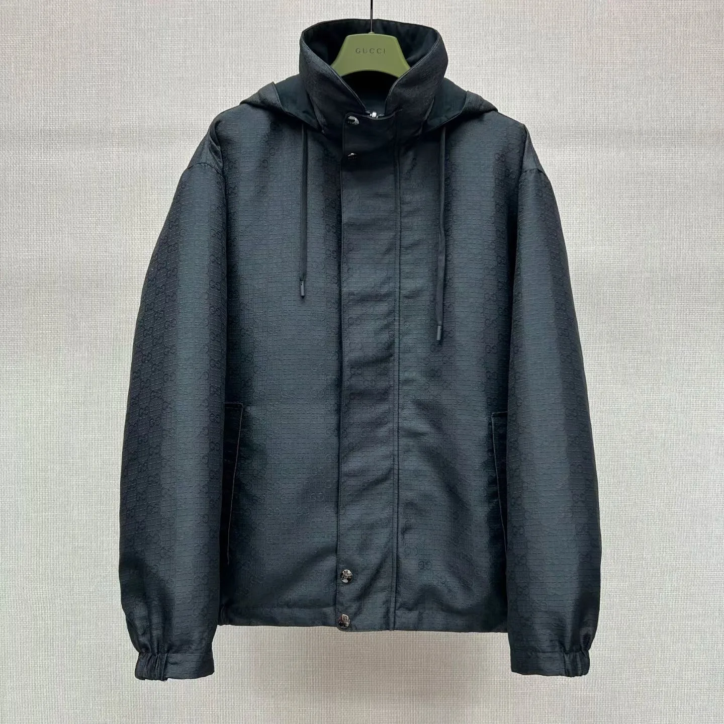 Gucci Reversible Cotton Ripstop Zip Jacket (Black) — ビュー 7