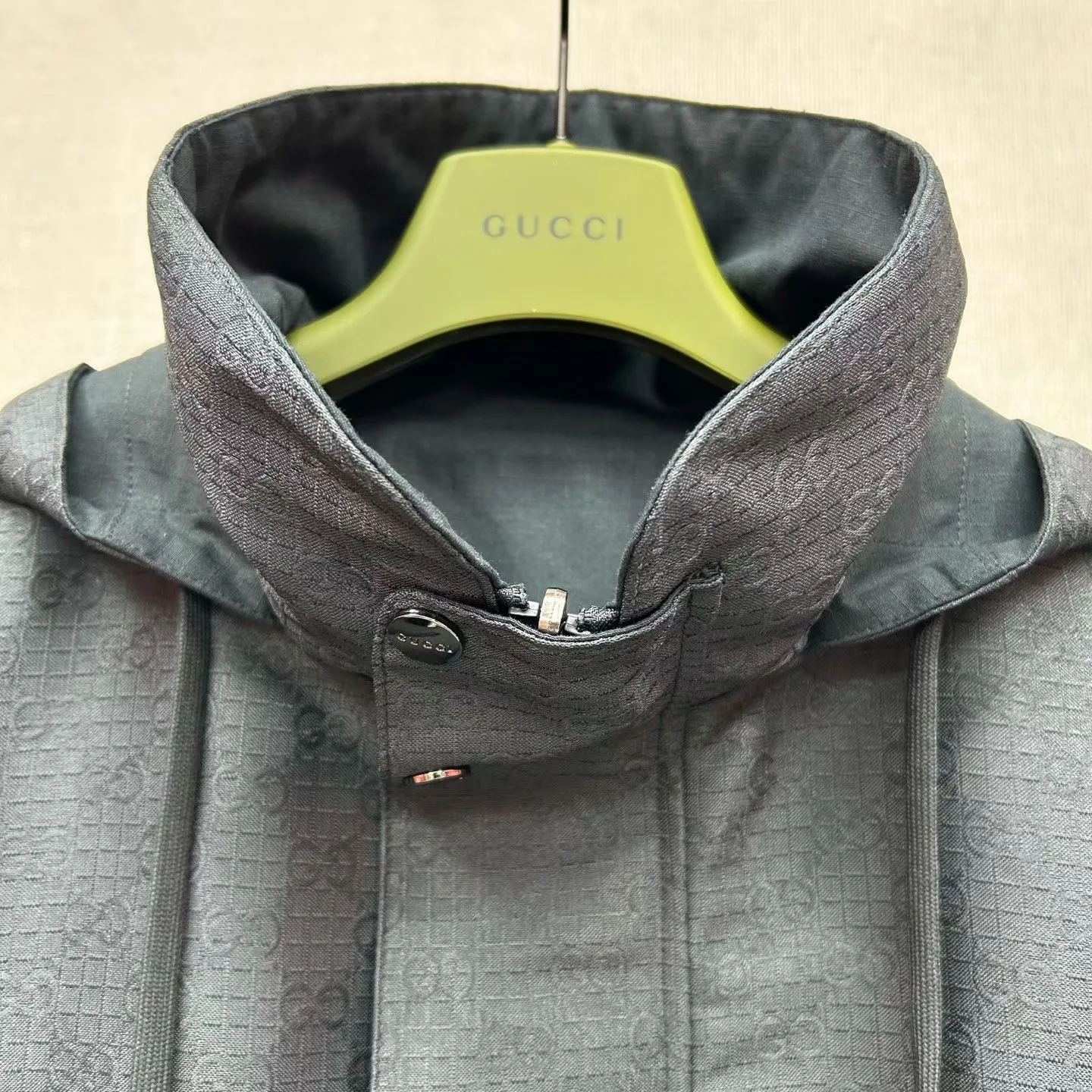 Gucci Reversible Cotton Ripstop Zip Jacket (Black) — ビュー 8