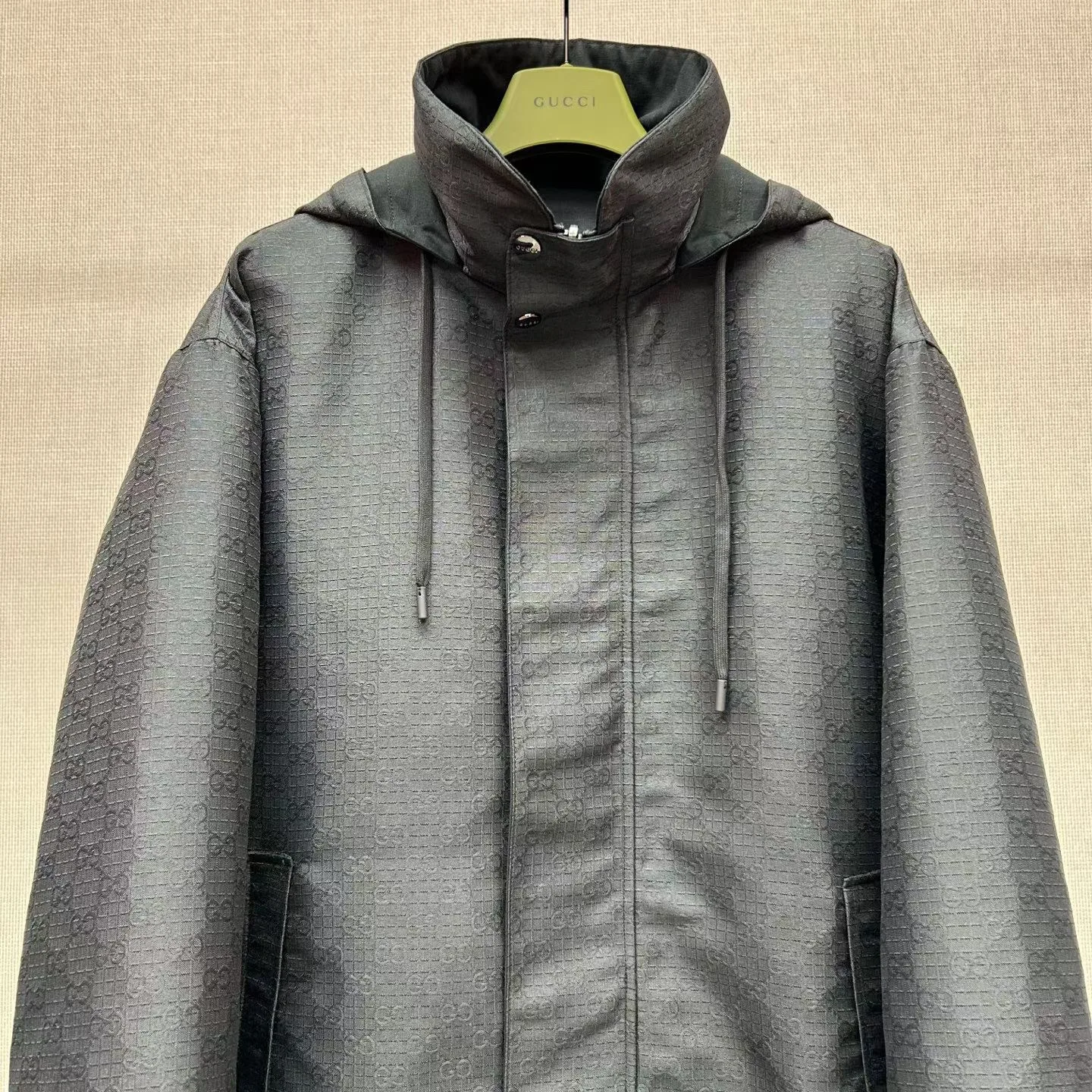 Gucci Reversible Cotton Ripstop Zip Jacket (Black) — ビュー 10