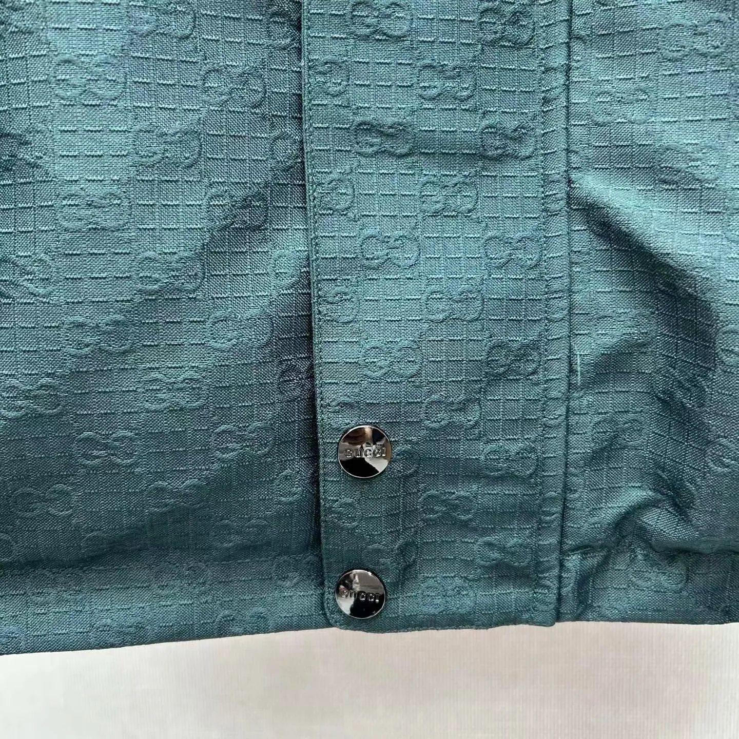 Gucci Reversible Cotton Ripstop Zip Jacket (Green) — 보기 8
