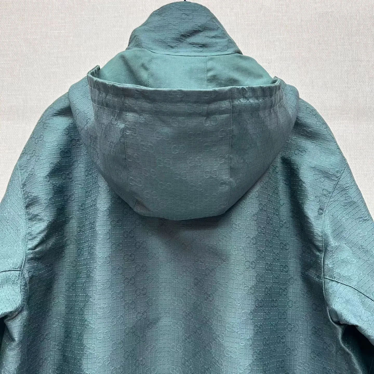 Gucci Reversible Cotton Ripstop Zip Jacket (Green) — 보기 9