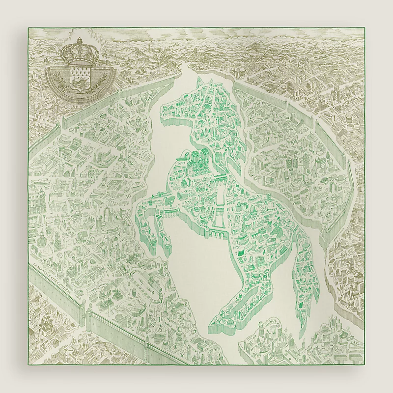 La Nouvelle Cite Cavaliere shawl 140 — view 2