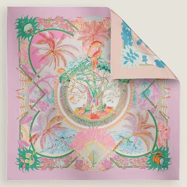 Aloha double face scarf 140 (Pink)