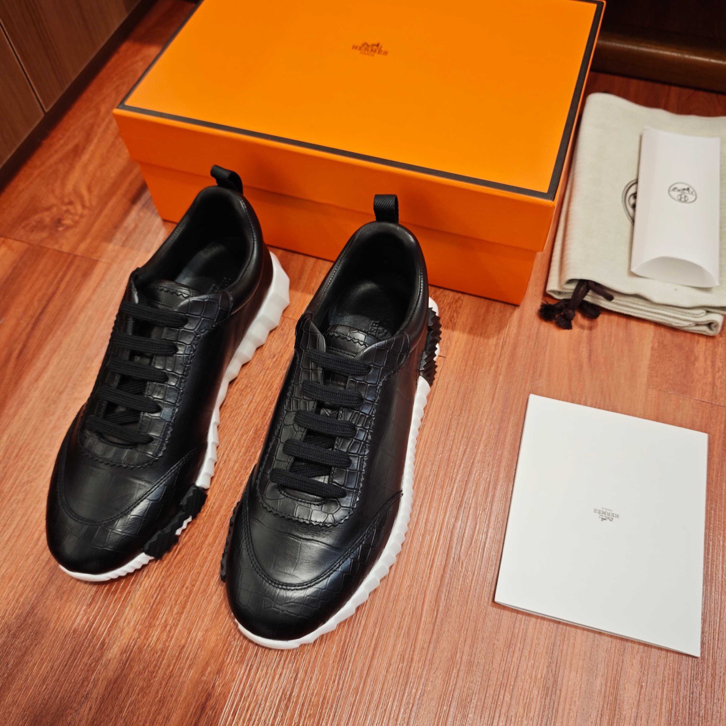 Bouncing Sneaker Black Leather