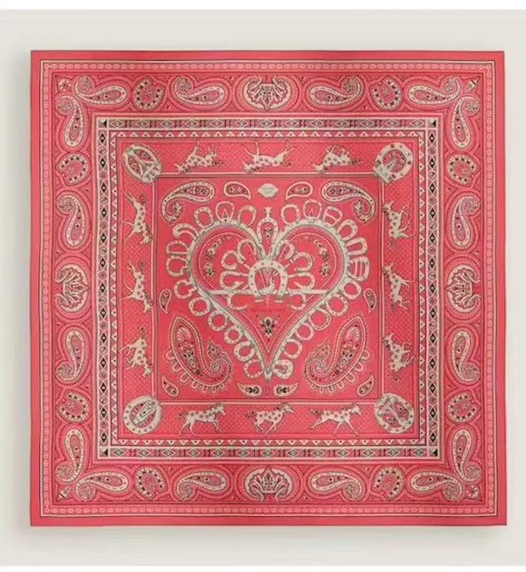 Cheval de Coeur Bandana Shawl 140 — view 3