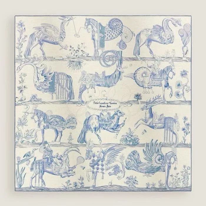 Della cavalleria Favolosa shawl 140 (Blue)
