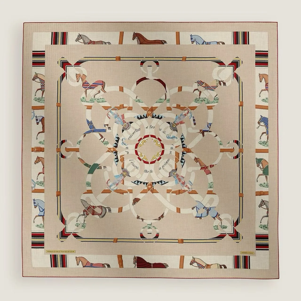 Eperons d'Or et Couvertures et Tenues de Jour scarf 140 (Beige)