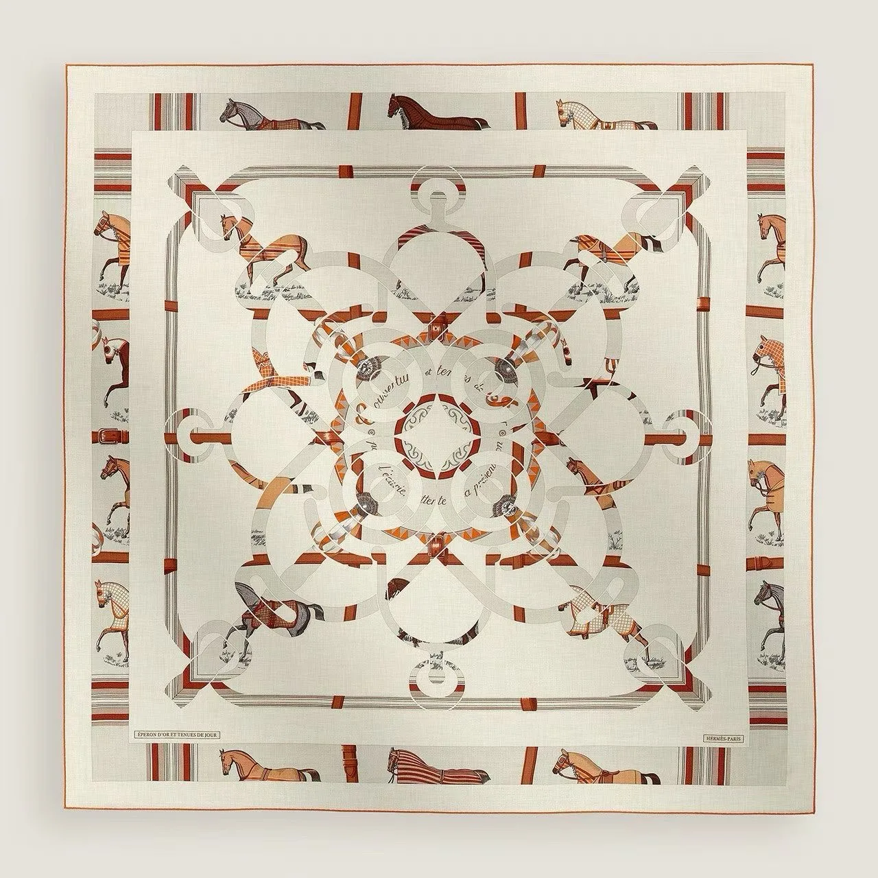 Eperons d'Or et Couvertures et Tenues de Jour scarf 140 (White)