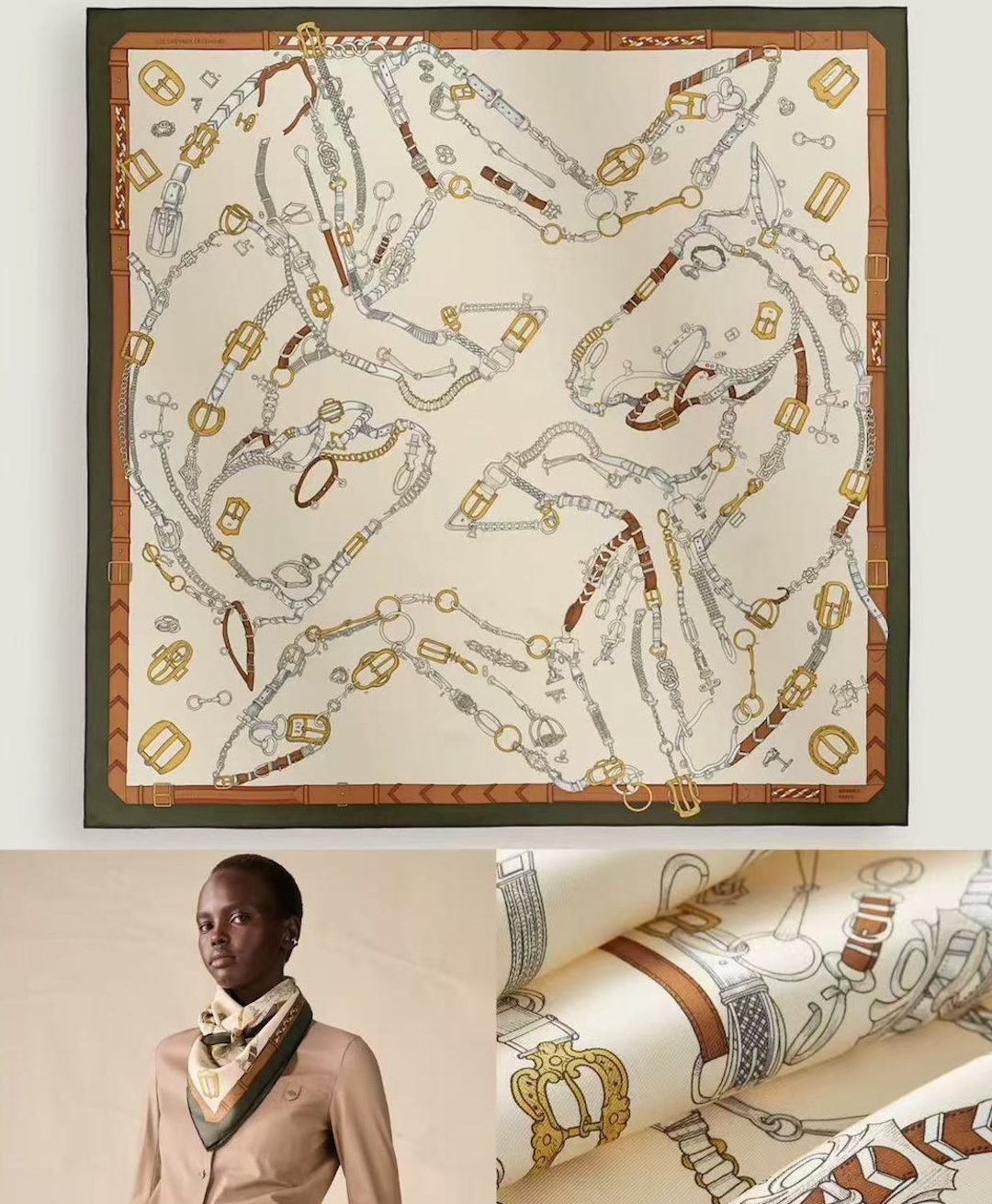 Les Chevaux Dechaines scarf 140 — view 2