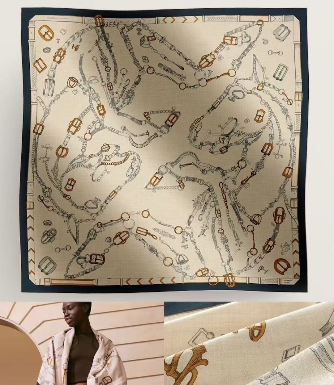 Les Chevaux Dechaines scarf 140 — view 3