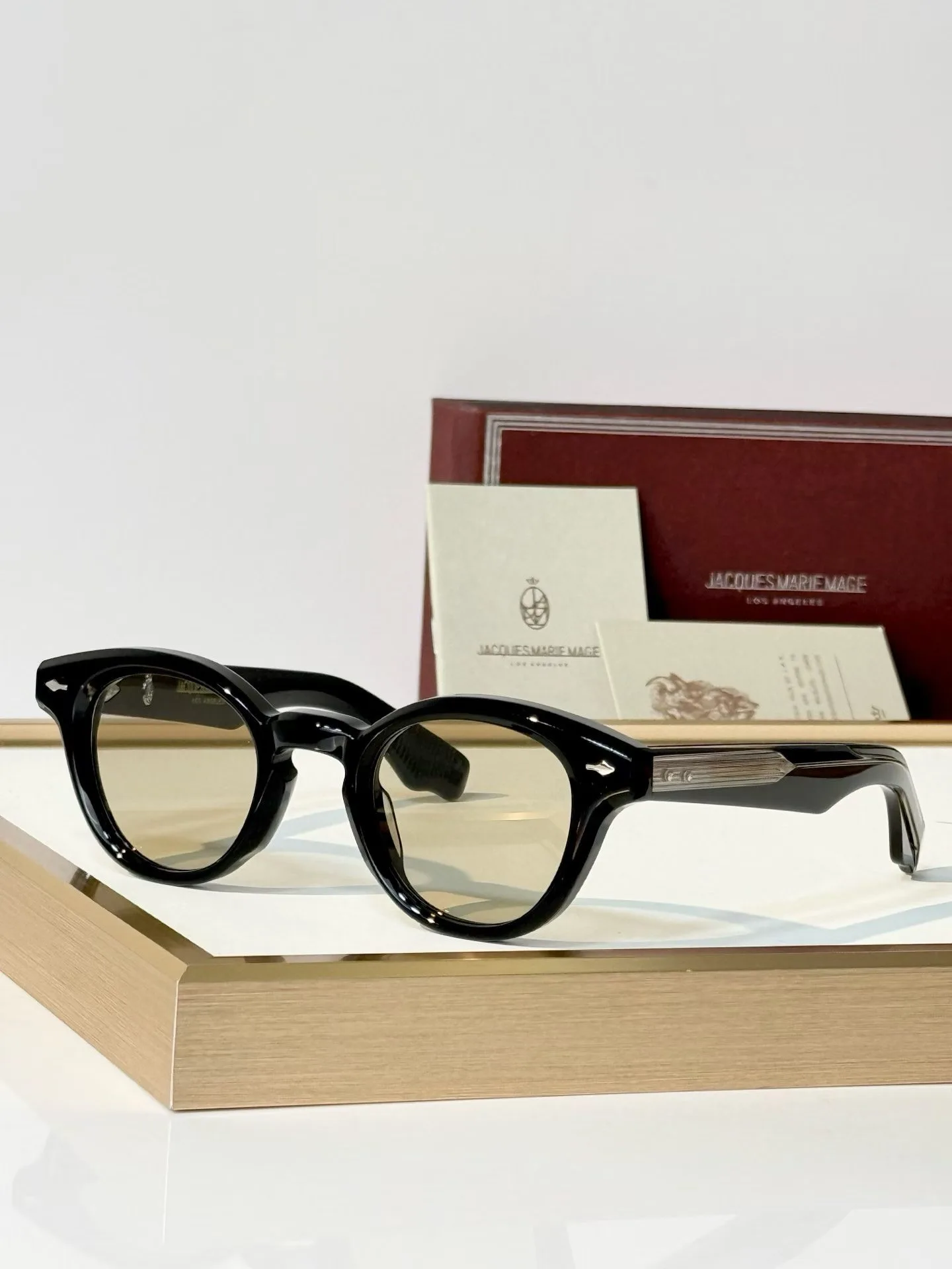 JMM Clemens Sunglasses (Black/Silver/Faded Yellow)