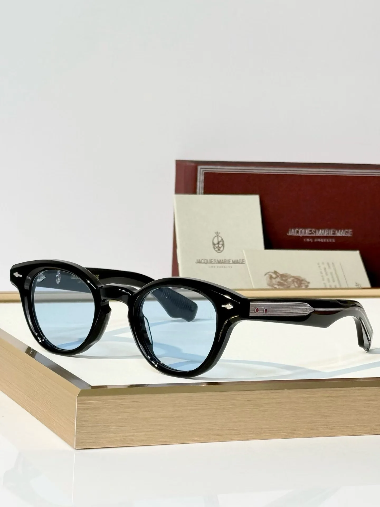 JMM Clemens Sunglasses (Black/Silver/Light Blue)