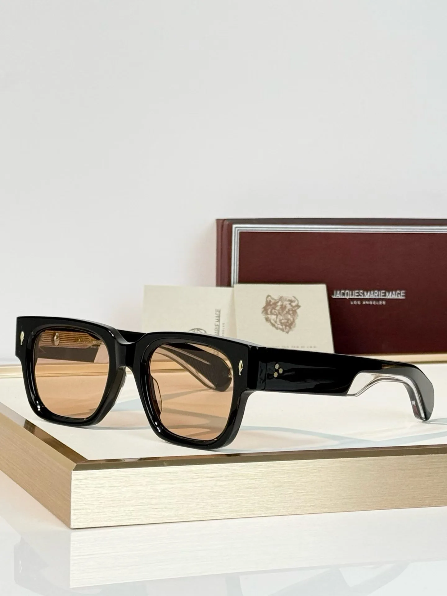 JMM Enzo Sunglasses (Black/Peach)