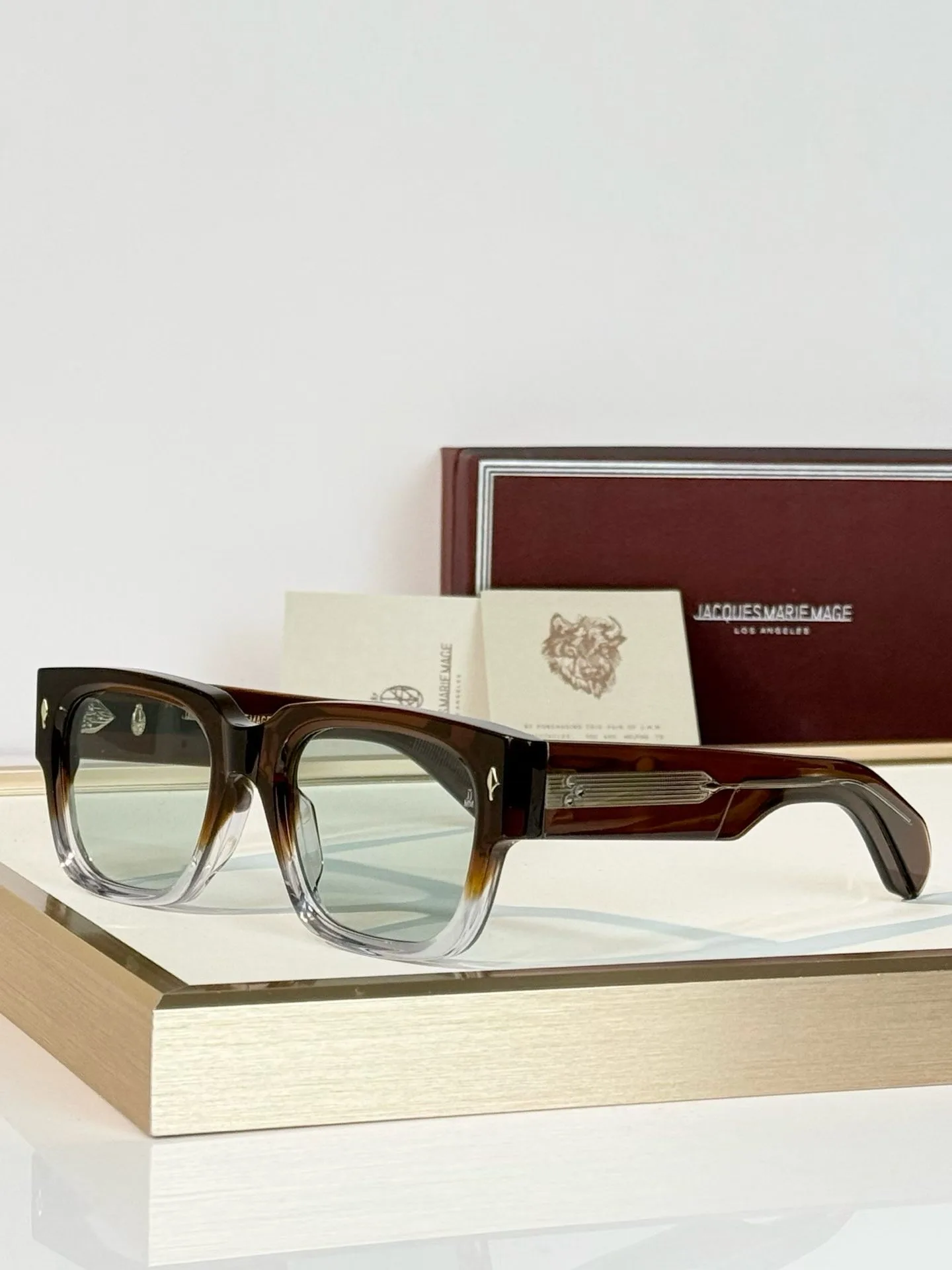 JMM Enzo Sunglasses (Mahogany/Transparent)