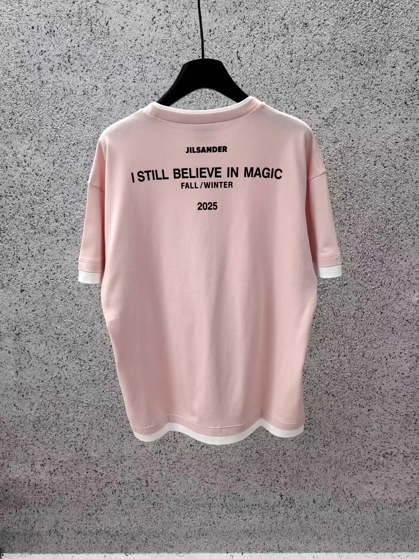 Jil Sander Cotton Crew-Neck T-Shirt (Pink) — ビュー 2