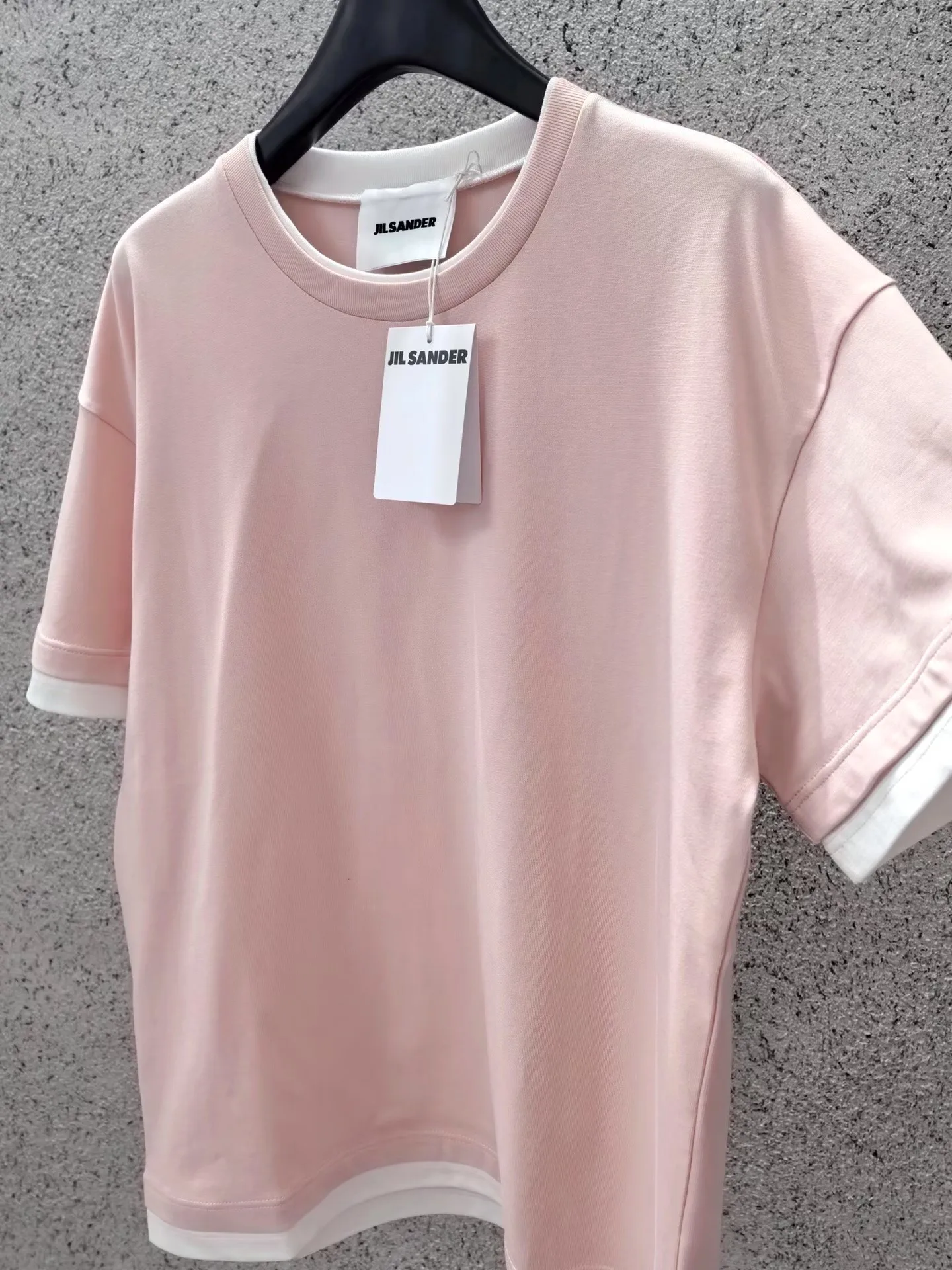 Jil Sander Cotton Crew-Neck T-Shirt (Pink) — ビュー 5