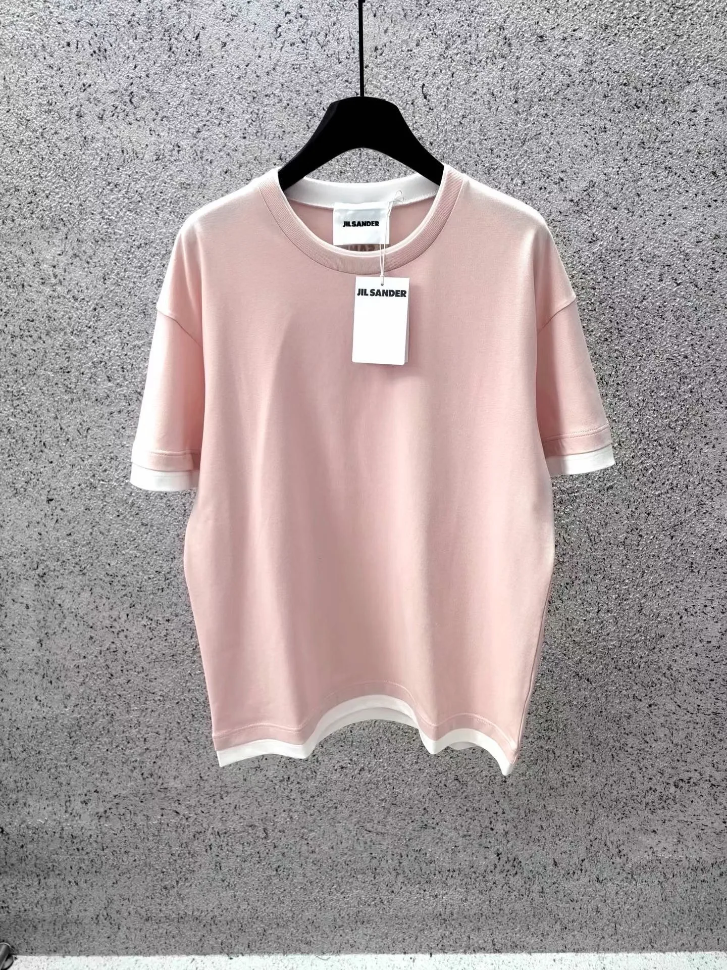 Jil Sander Cotton Crew-Neck T-Shirt (Pink)