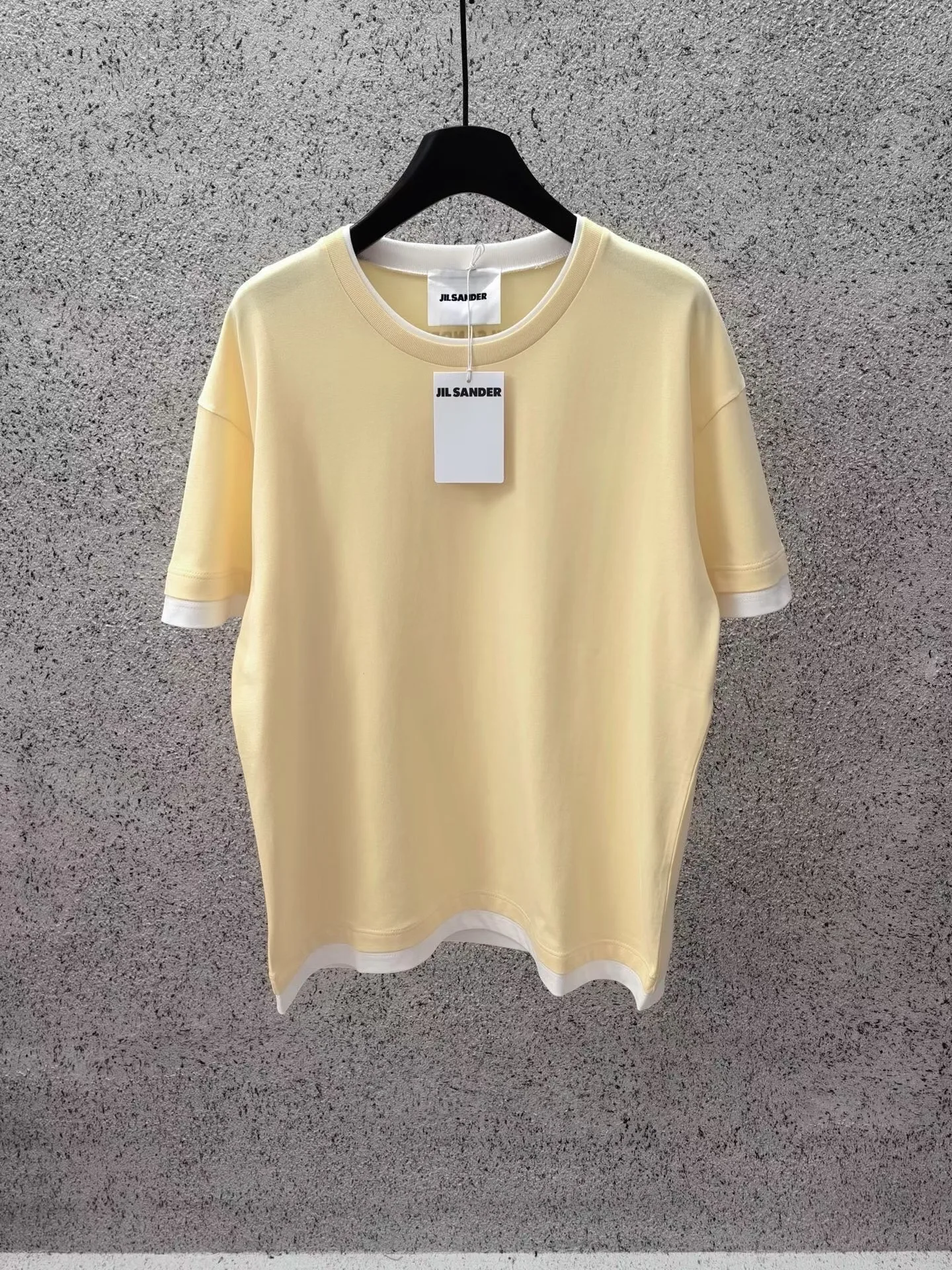 Jil Sander Cotton Crew-Neck T-Shirt (Yellow)
