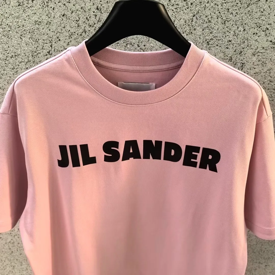 Jil Sander Logo-Print Cotton T-shirt (Pink) — 圖 3