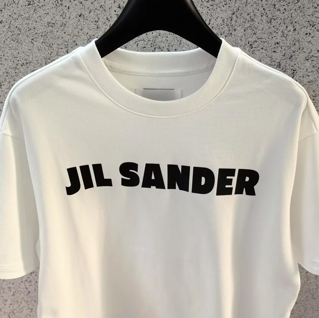Jil Sander Logo-Print Cotton T-shirt (White) — ビュー 3