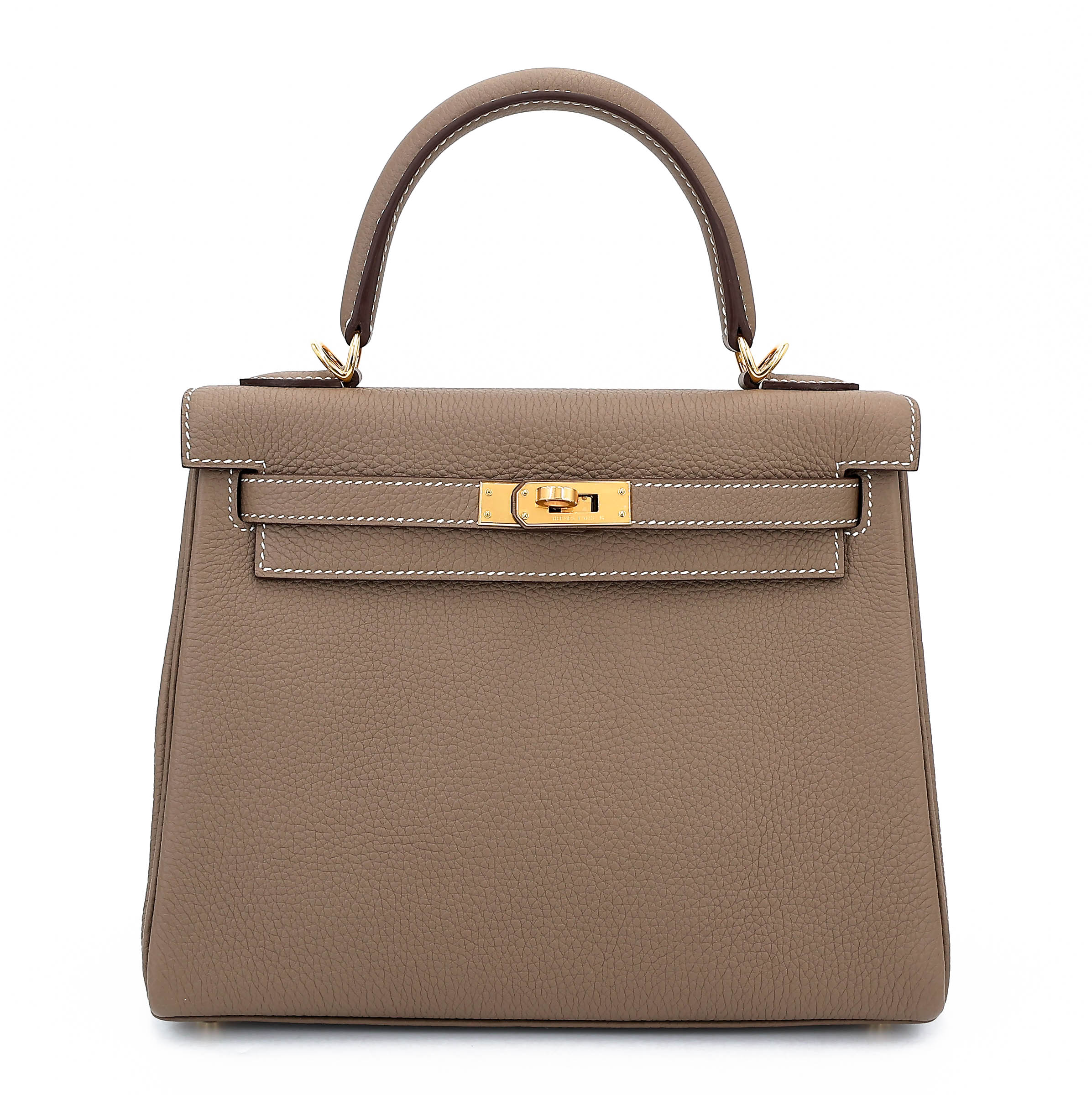 Hermès Kelly 25 Togo (Germany) Etoupe (18) Gold