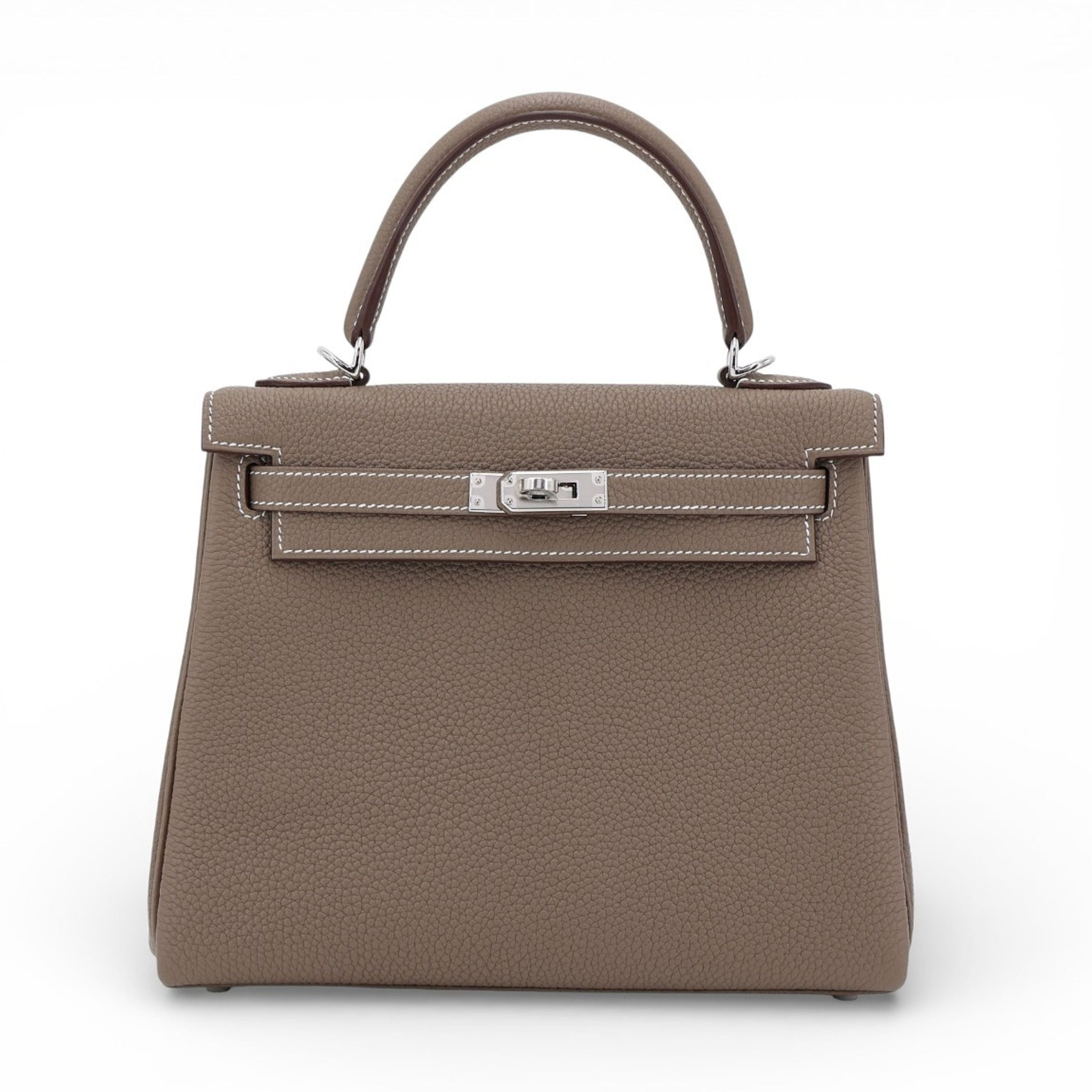 Hermès Kelly 25 Togo (Germany) Etoupe (18) Palladium
